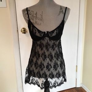 Victoria's Secret Very Sexy Black Lace Camisole